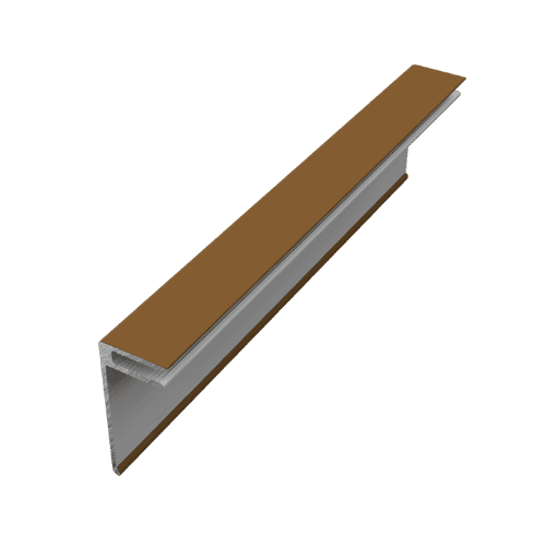Naturale Cladding Aluminium Ventillator Cover Trim - 3mtr For Malted Oak - Pack of 2