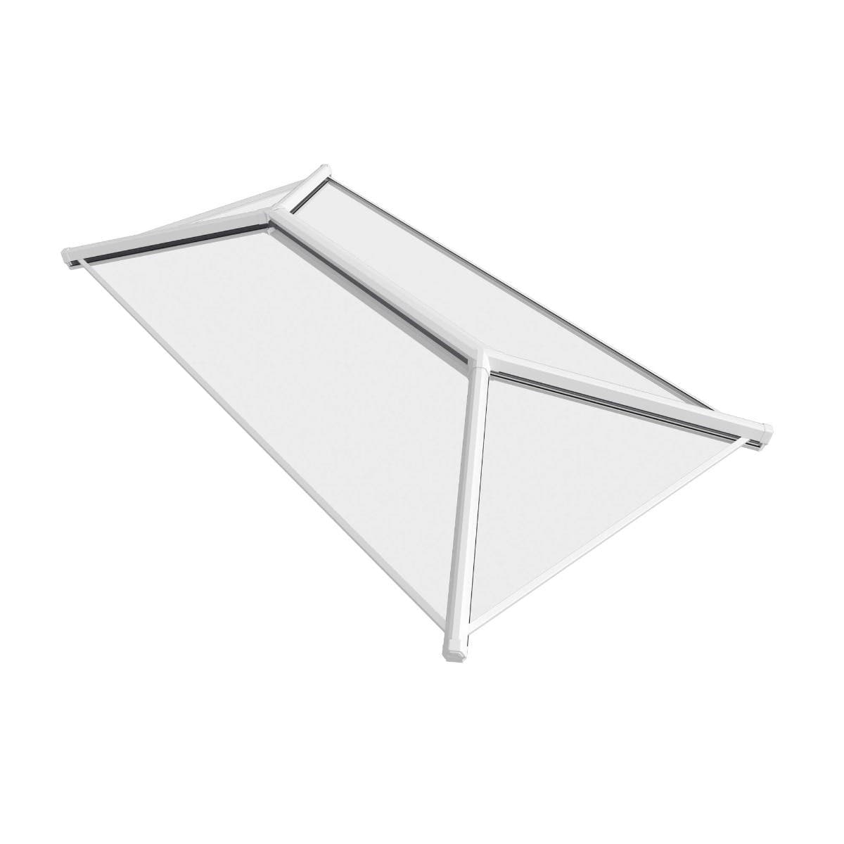 Contemporary Roof Lantern Skylight - White Exterior/White Interior - Aluminium Frame - 1500 x 1000mm