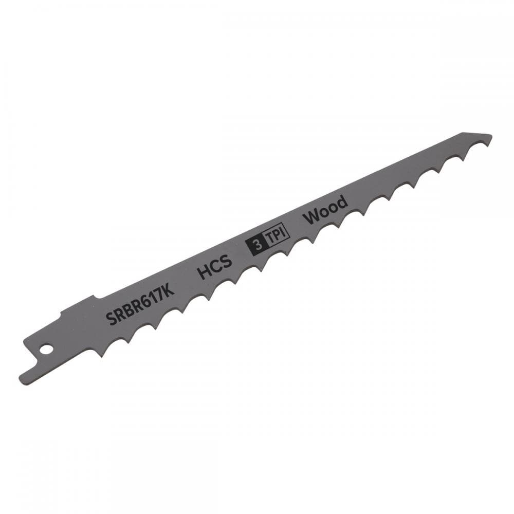 Sealey SRBR617K Reciprocating Saw Blade Pruning & Coarse Wood 150Mm 3Tpi - Pack Of 5