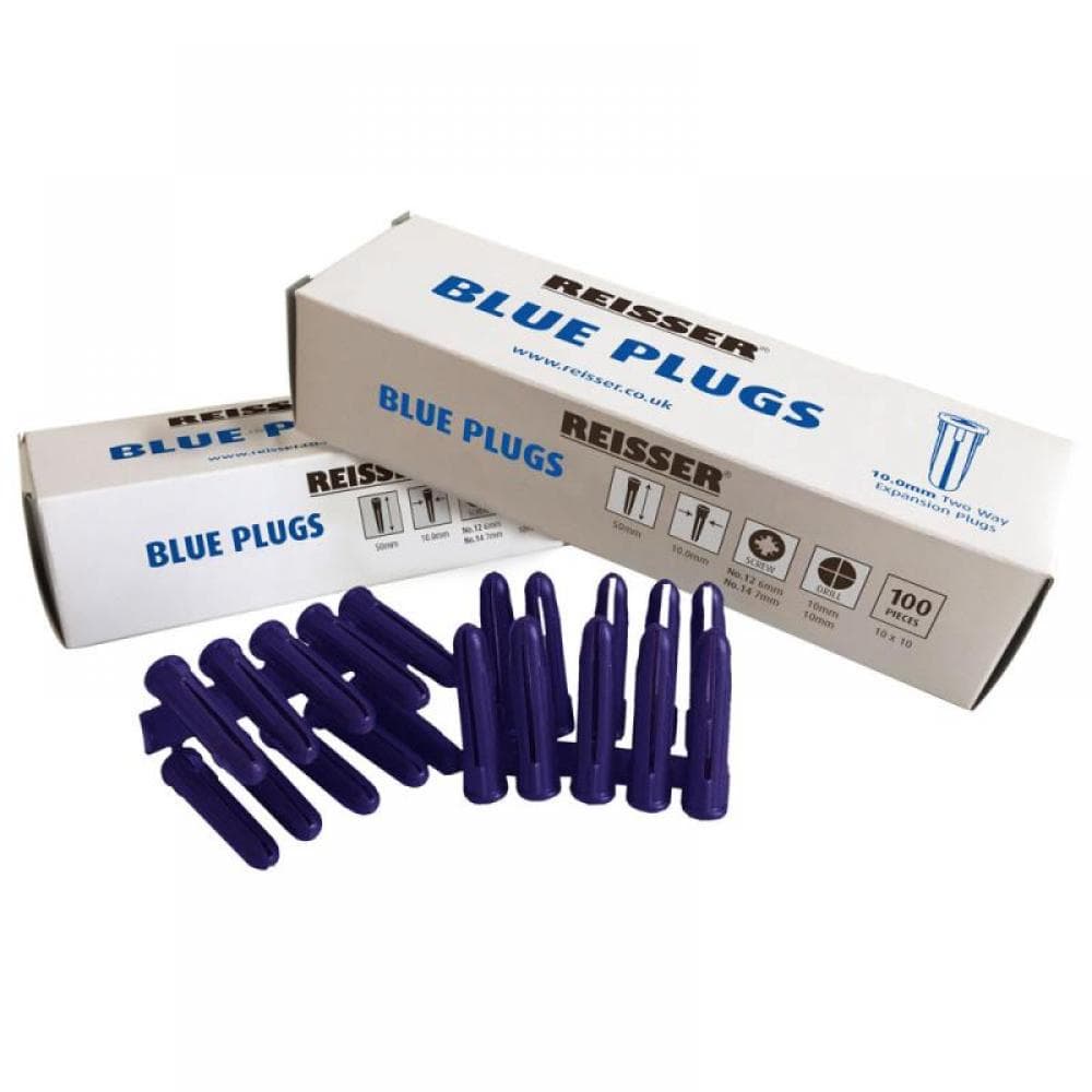 Reisser BLUEPLUG1000 10Mm Blue Wall Plugs (Pack Of 1000)