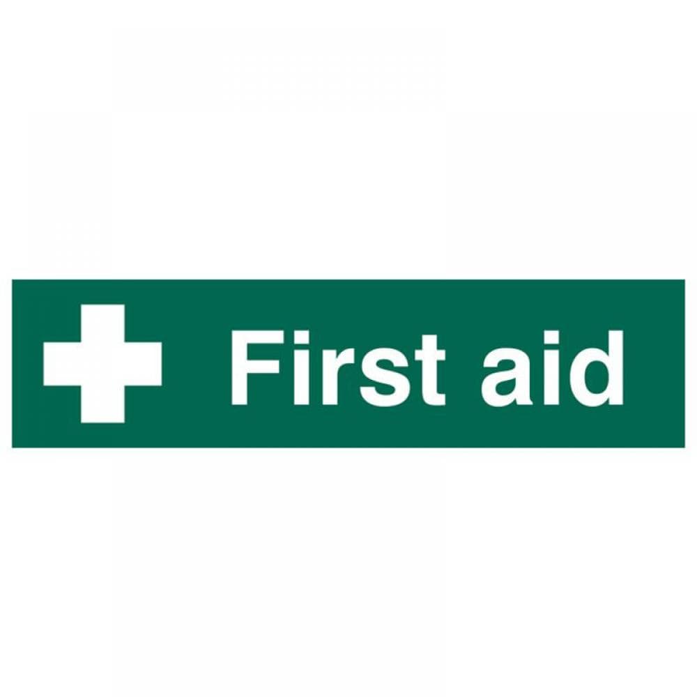 Scan 5212 First Aid - Pvc Sign 200 X 50Mm