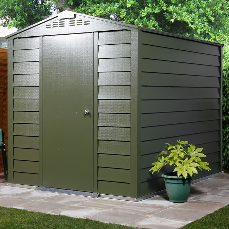 6' x 8' Trimetals Premium Titan 680 Apex Metal Shed (1.76m x 2.37m)