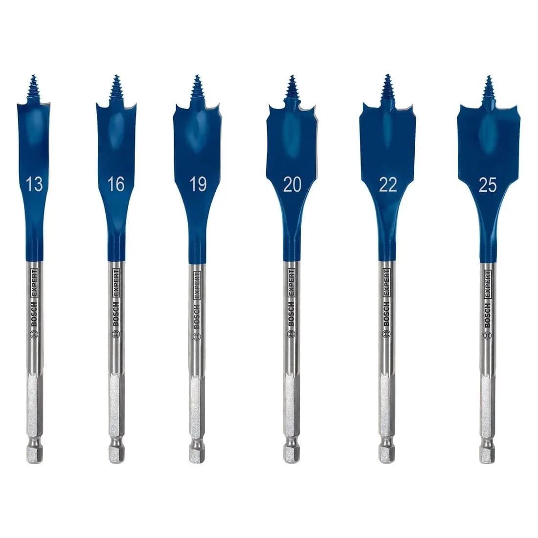 Bosch Expert Self Cut Bit Set 13 16 19 20 22 25Mm 6Pc
