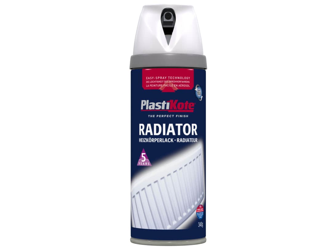 PlastiKote Premium Radiator Satin White 400ml 26102 026102