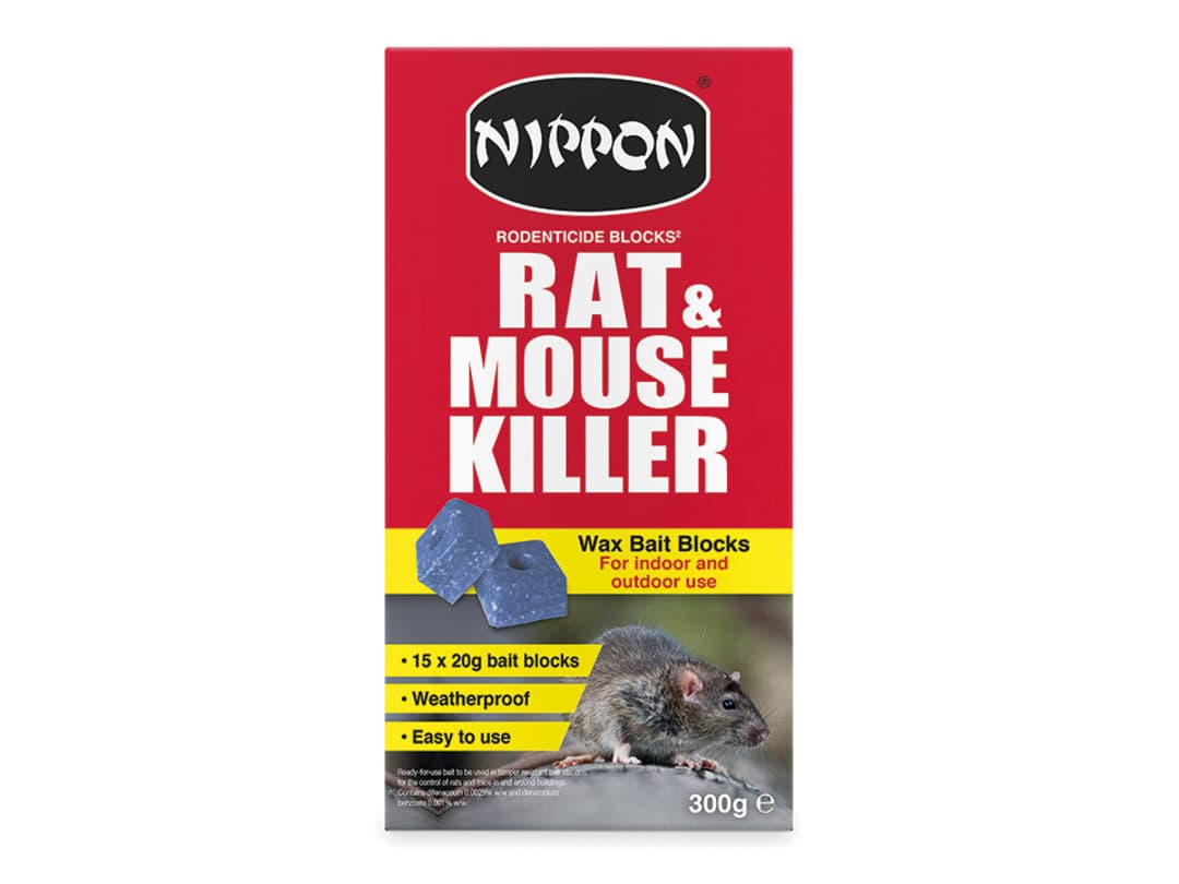 Vitax Nippon Rodenticide Wax Blocks 300g 5NRWB300