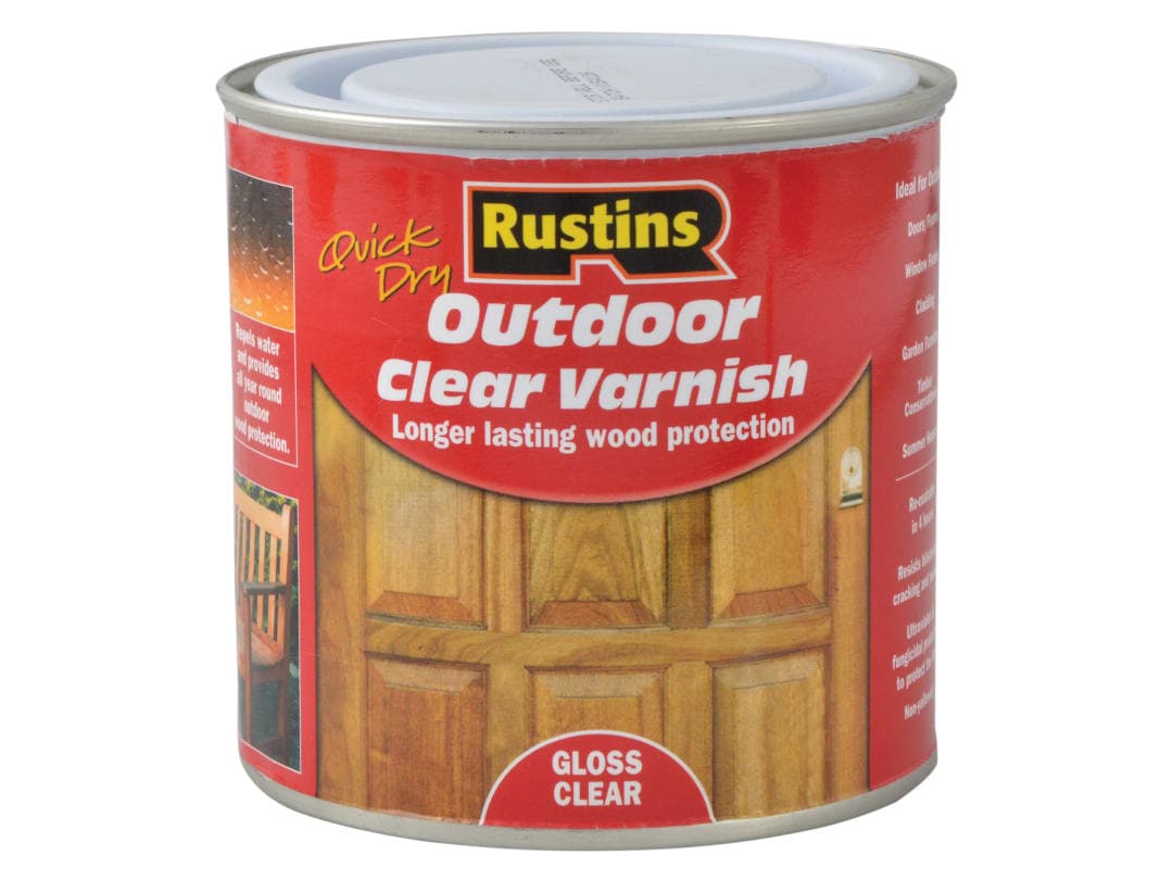 Rustins Exterior Varnish Clear Gloss 250ml EAVG250