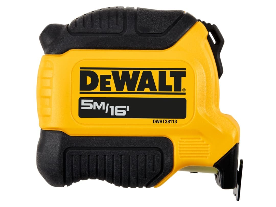 DEWALT Hand Tools Compact Series Tape Measure 5m/16ft (Width 28mm) DWHT38113-5