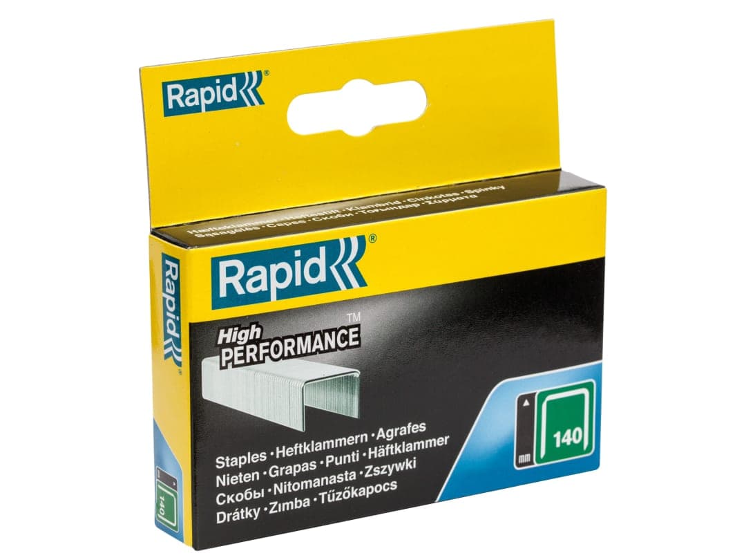 Rapid 140/14 14mm Galvanised Staples (Box 2000) 11915631