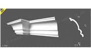 Cornice Moulding Exterior - 2000mm x 270mm x 260mm White