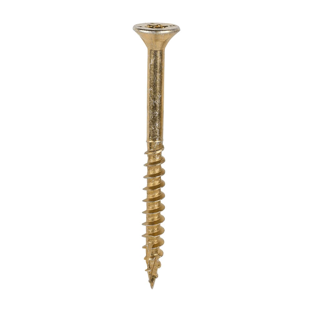 Timco 60070C2C C2 Clamp-Fix Multi-Purpose Premium Screws - Tx - Double Countersunk - Yellow 6.0 X 70 Box 200