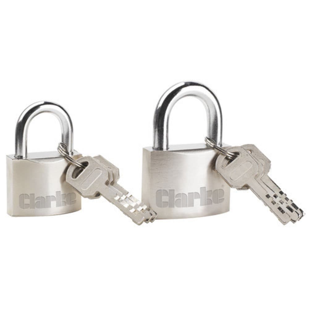 Clarke 1801620 Cht620 Heavy Duty Padlocks 2 Pack