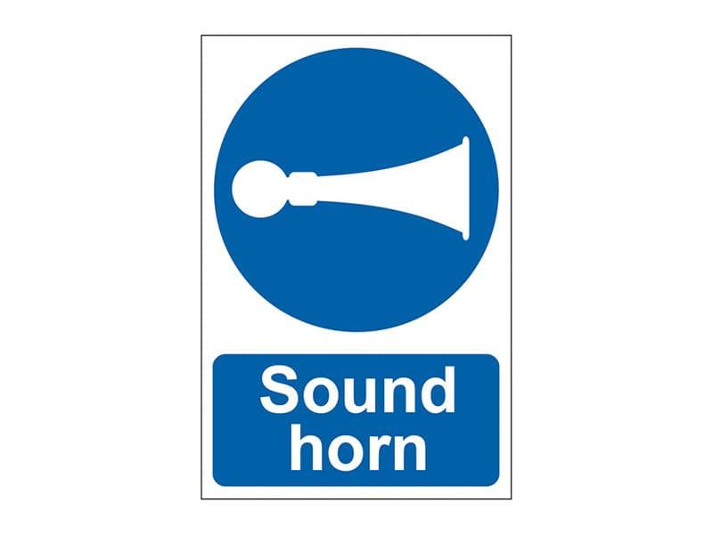 Scan 0250 Sound Horn - Pvc Sign 200 X 300Mm