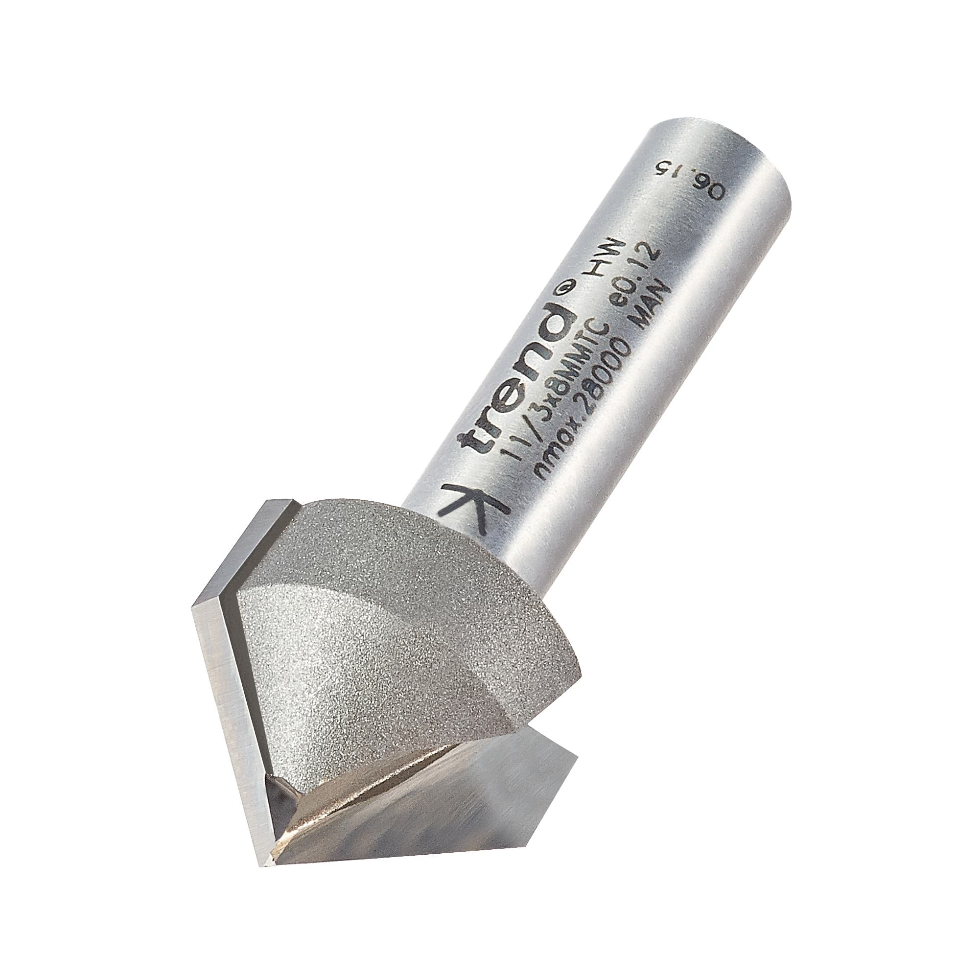 Trend Chamfer V Groove Cutter 45 Degrees Pk 1 11/3X8MMTC