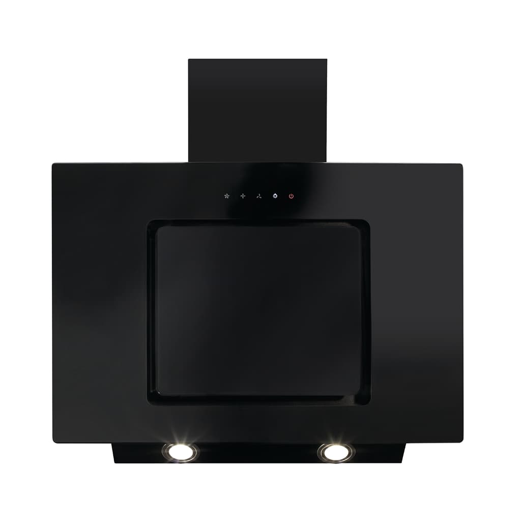 CDA EVA70BL 70cm Angled Cooker Hood Black