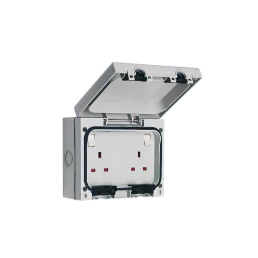 Smj Outdoor IP66 Twin Switched Socket