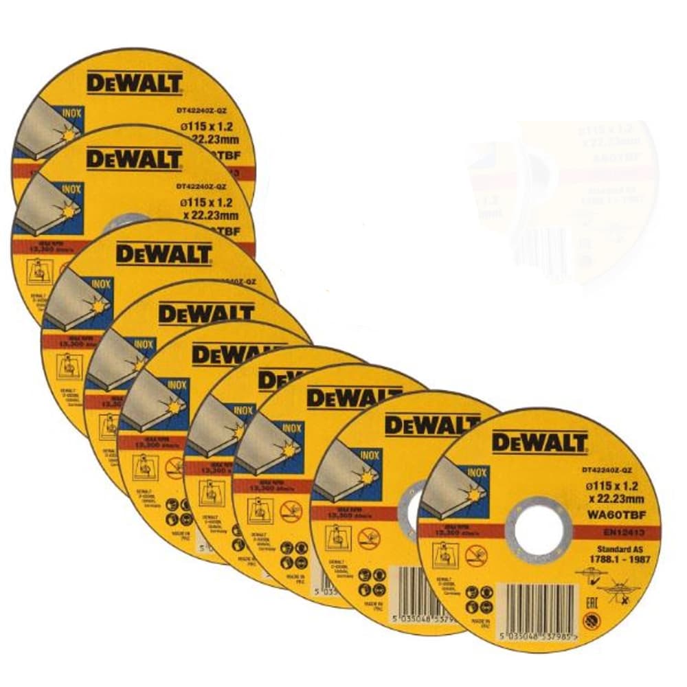 DeWalt Thin Cut Inox 115 x 1.2mm Pack of 10