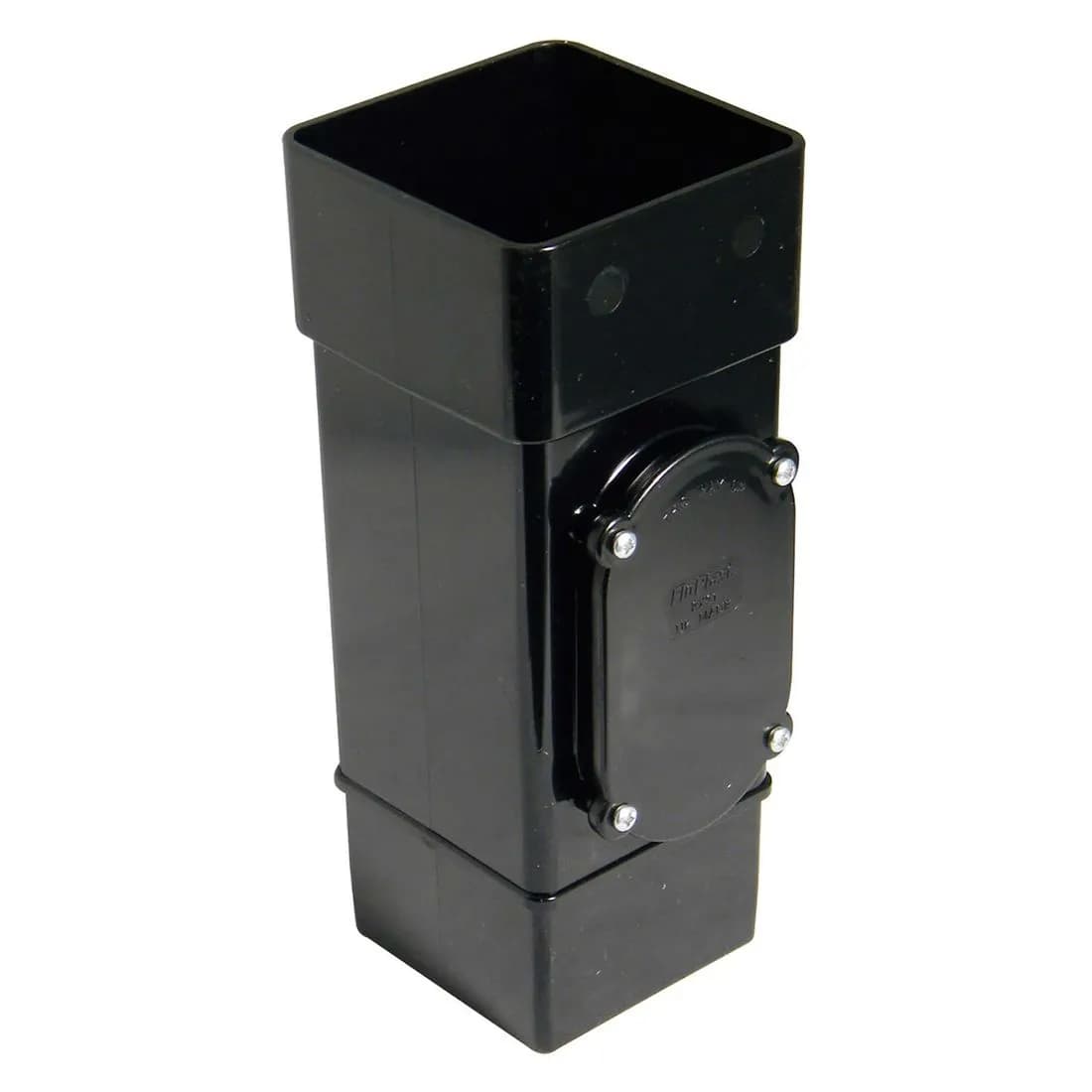 Square Access Downpipe 65Mm Black Rainwater Rxs1B