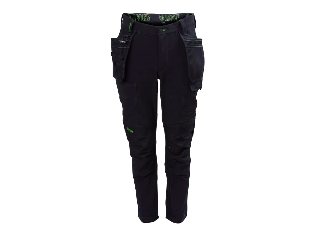 Apache Calgary Black Stretch Holster Trousers Waist 30in Leg 31in CALGARY 30W/31L