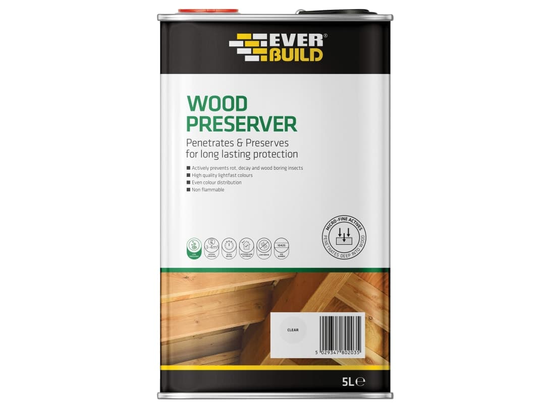 Everbuild Sika Wood Preserver Fir Green 5 litre 483727