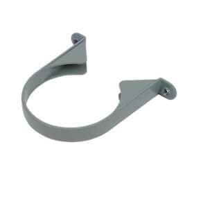 FloPlast Round Downpipe Clip - 68mm Grey