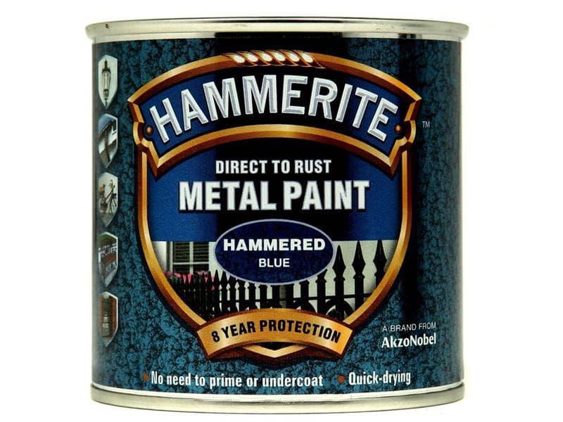 Hammerite 5092936 Direct To Metal Hammered Blue 250Ml