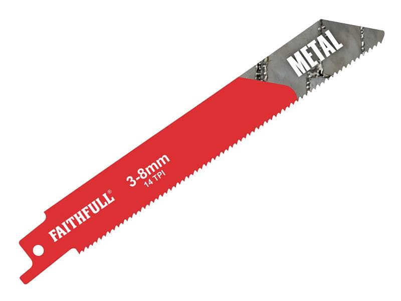 Faithfull S922Bf Sabre Saw Blade Metal 150Mm 14 Tpi (Pack Of 5)