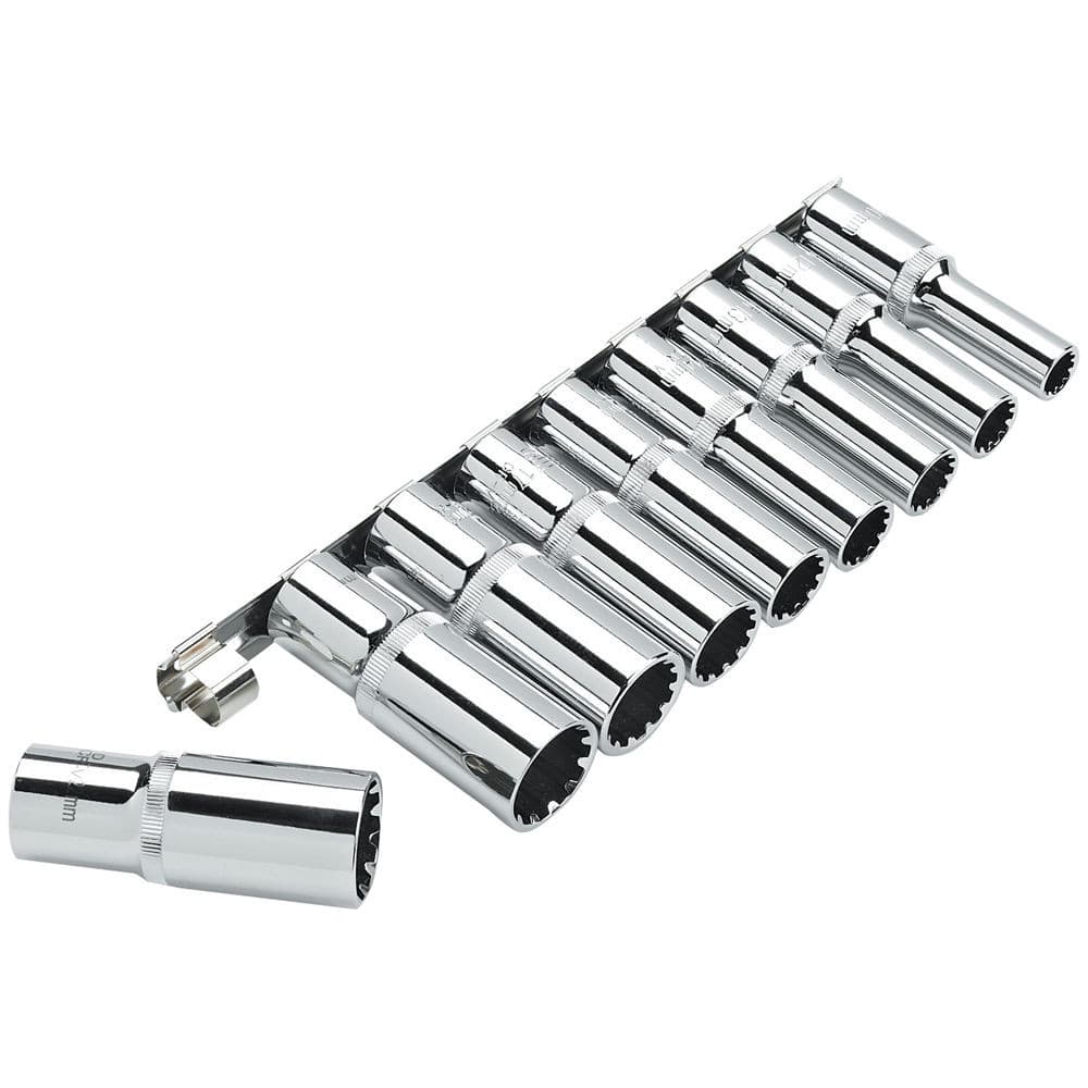 Clarke 1700792 Pro386 9 Piece Drive Deep Multi-Fit Metric Socket Set