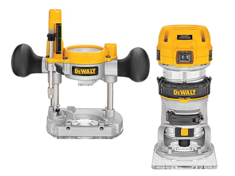 Dewalt D26204K-GB D26204K 1/4In Premium Plunge & Fixed Base Combi Router 900W 240V