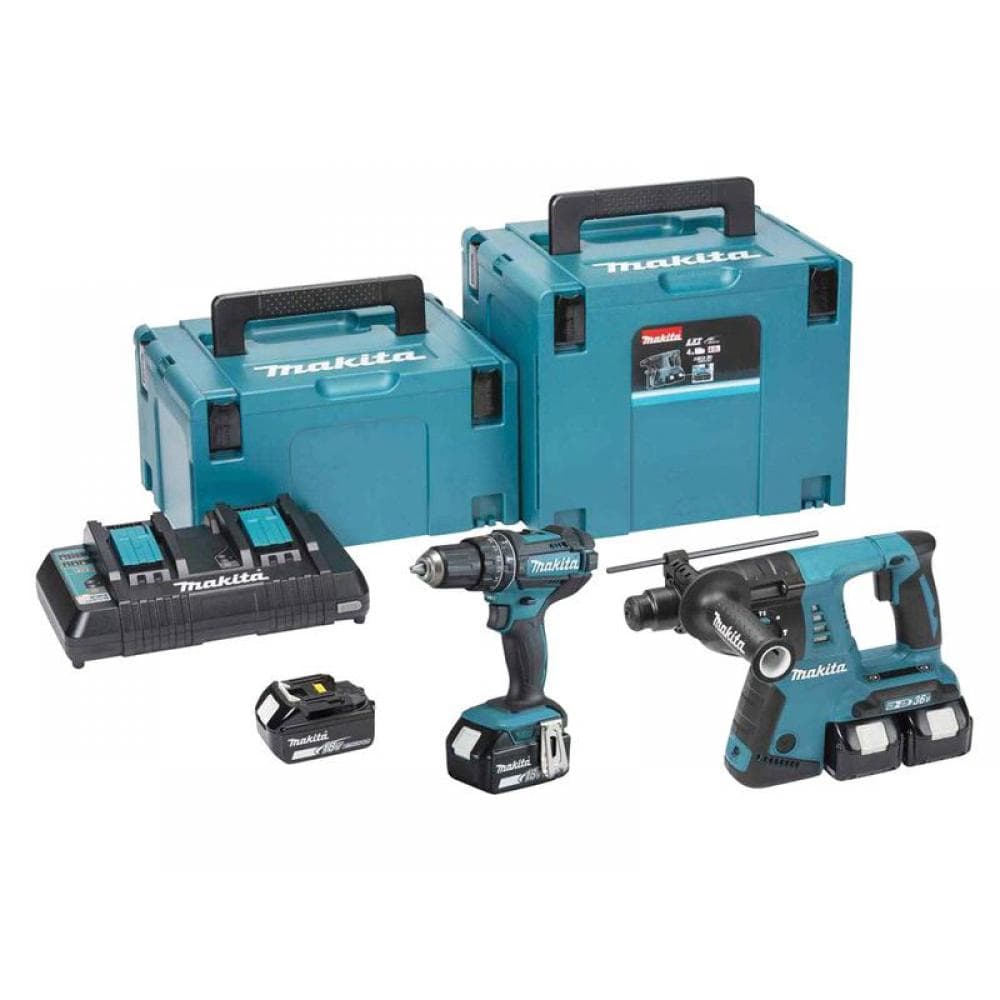 Makita DLX2137PTJ Dlx2137Ptj Lxt Twin Pack 18V 4 X 5.0Ah Li-Ion