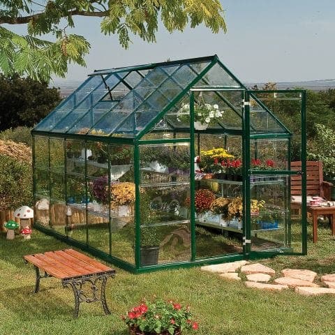 6â x 10â Palram Canopia Harmony Walk In Green Polycarbonate Greenhouse (1.85m x 3.06m)