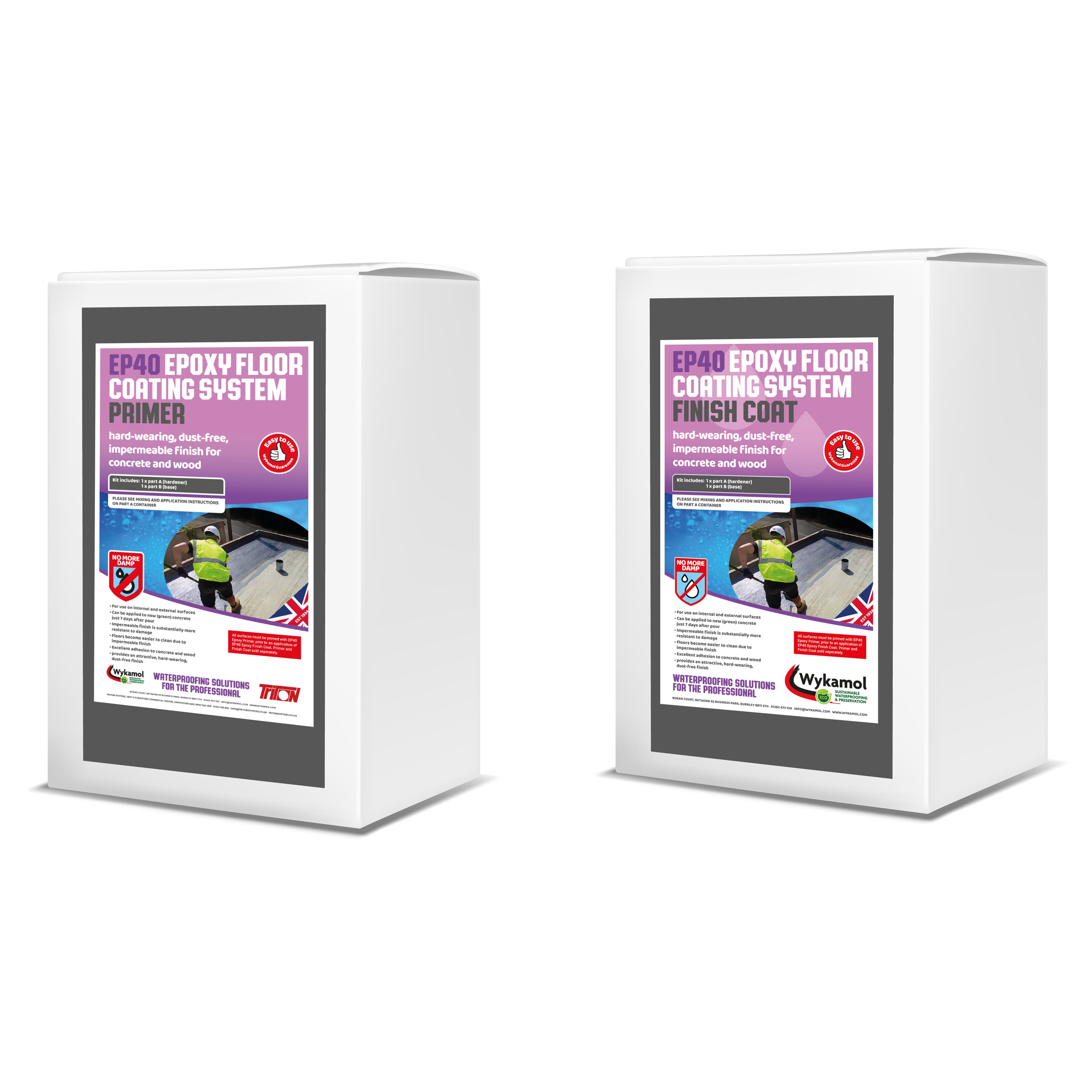 Wykamol No More Damp EP40 Floor Coating Grey 5L