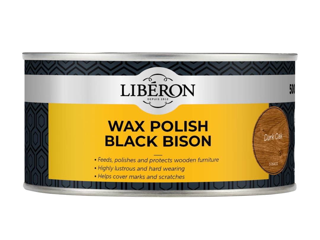 Liberon Bison Paste Wax Dark Oak 500ml 069972