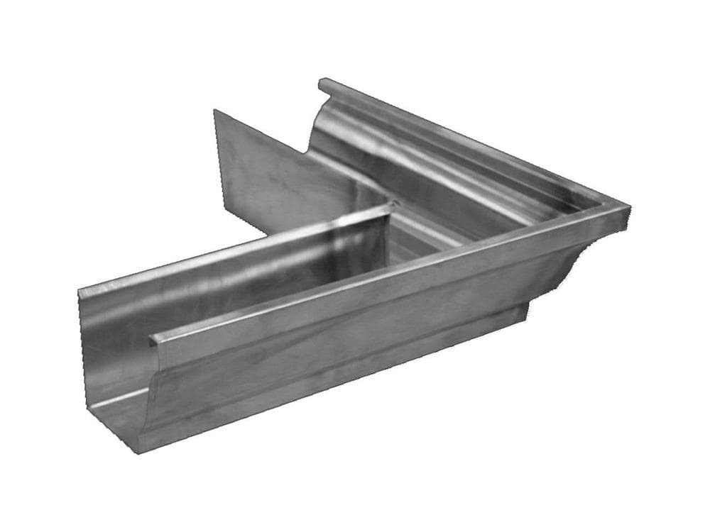 Zinc Large Ogee Gutter External Corner - 135 Degree x 145mm