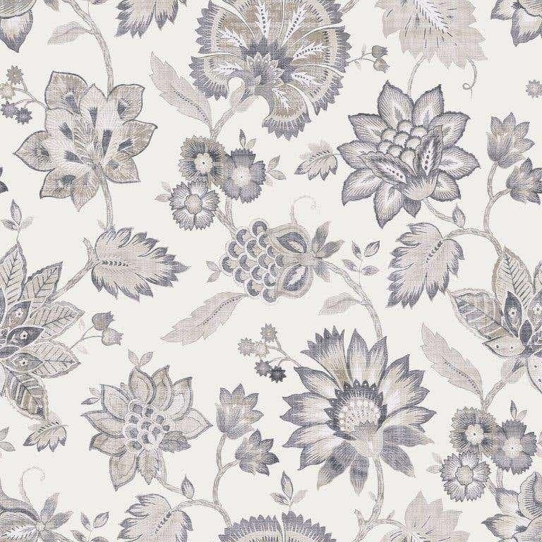 Soft Jacobean Trail Soft Grey Wallpaper - 1005 x 53cm