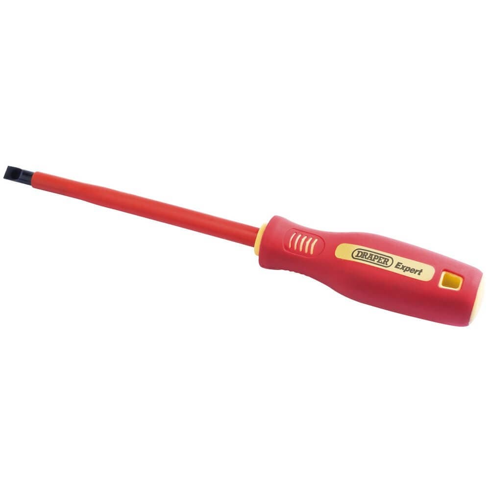 Draper 46526 Fully Insulated Plain Slot Screwdriver 8 X 150Mm (Sold Loose) each