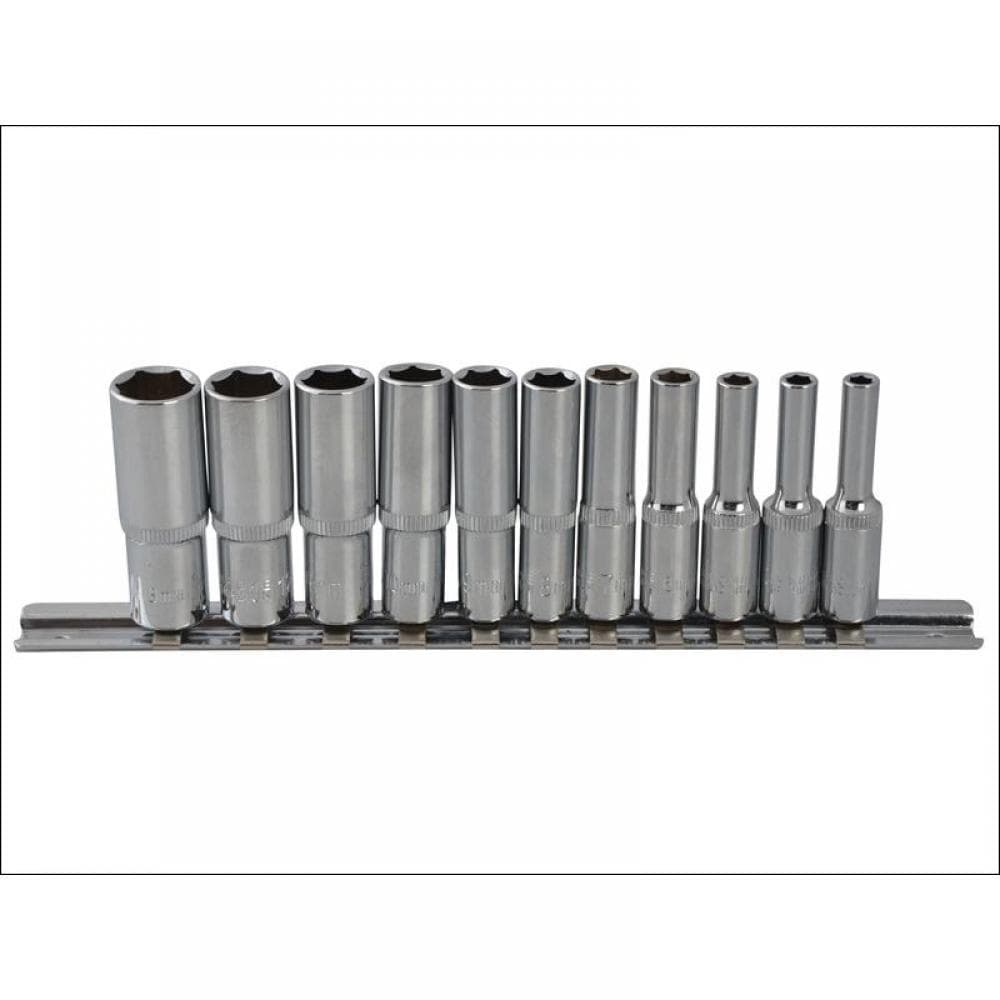 Bluespot Tools 01540 1/4In Drive Deep Socket Set 11 Piece