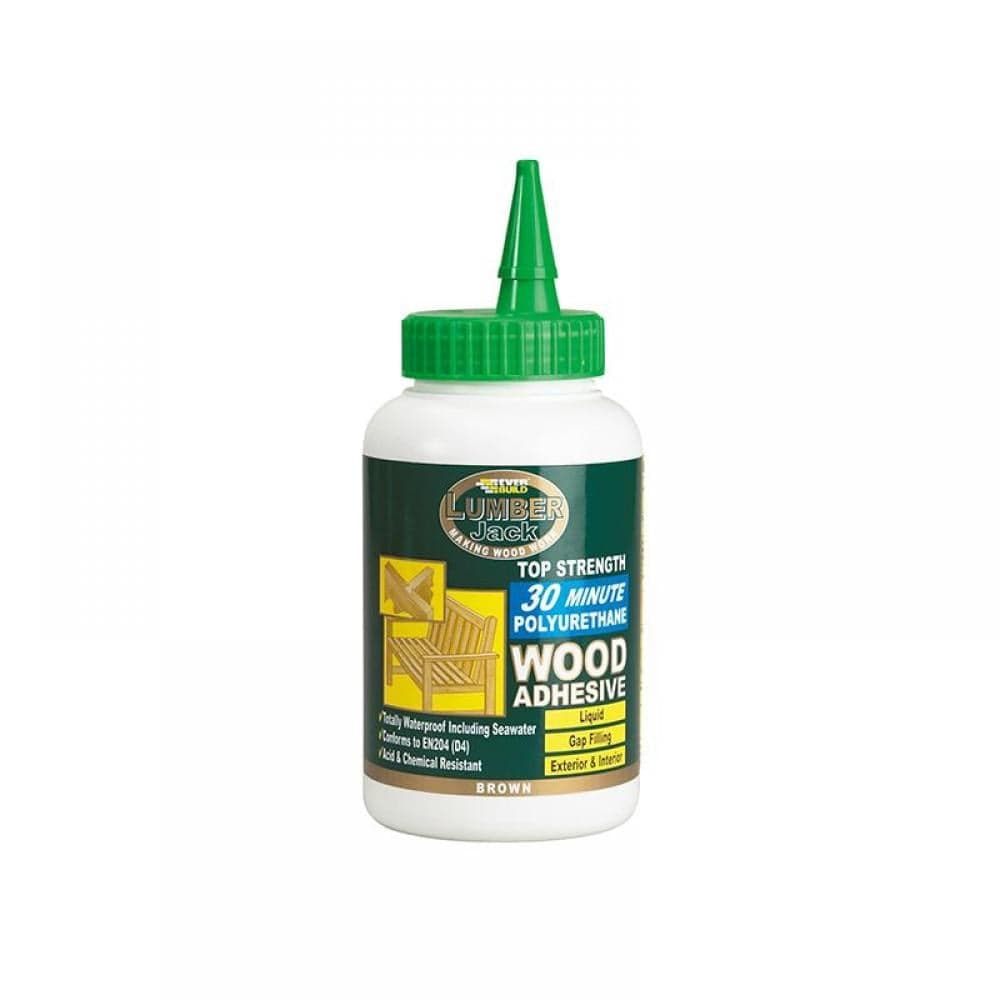 Everbuild Sika 484685 Lumberjack 30Min Polyurethane Wood Adhesive Liquid 750G