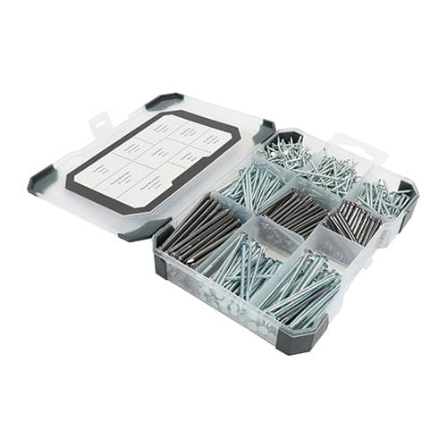 Timco TRAY680 Mixed Tray - Pins & Nails - Bright 495Pcs Tray 570