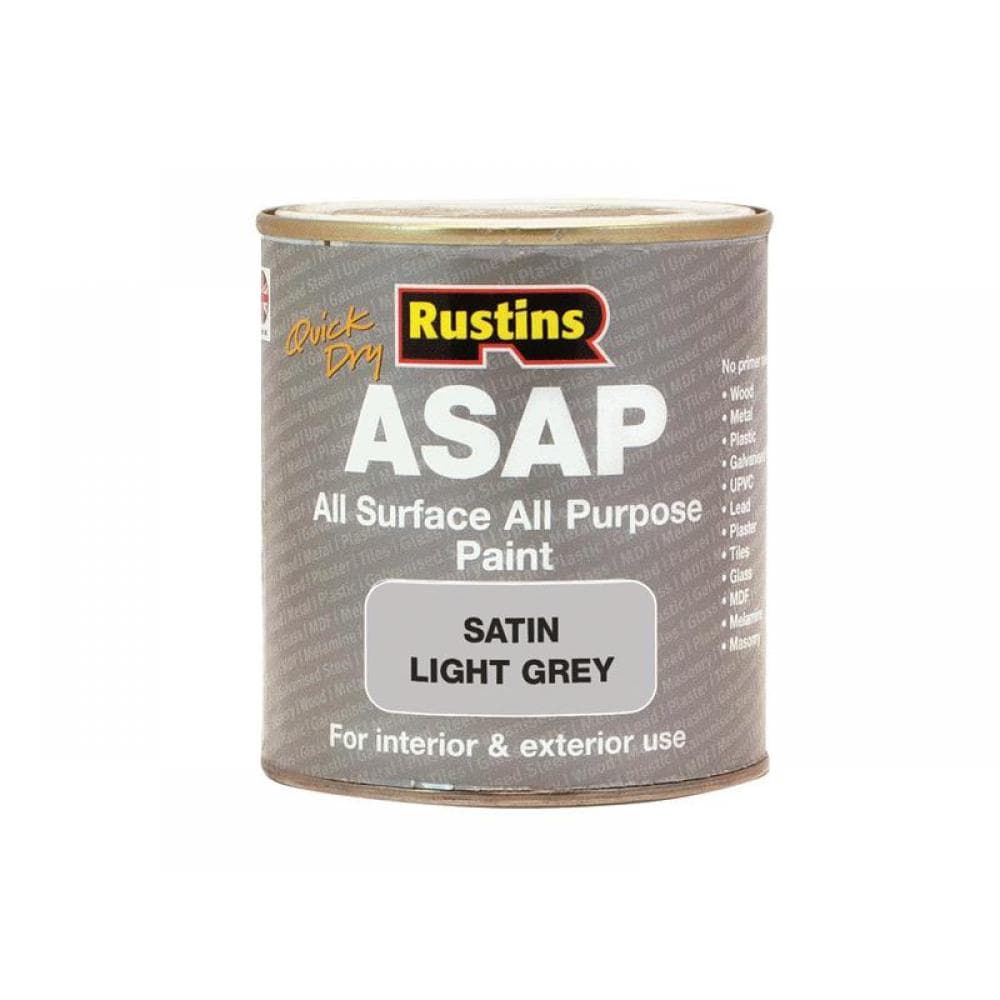 Rustins ASAPLG250 Asap Paint Light Grey 250Ml
