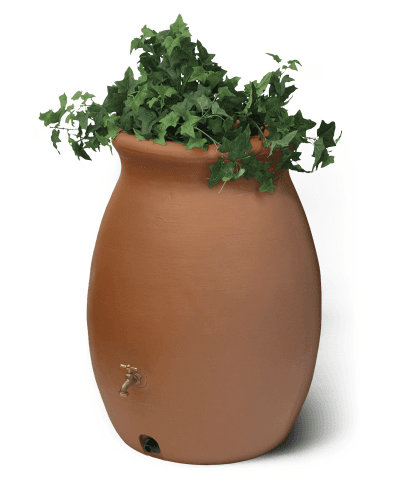 Algreen Castilla 190L Rain Barrel Light Brown Original Organics
