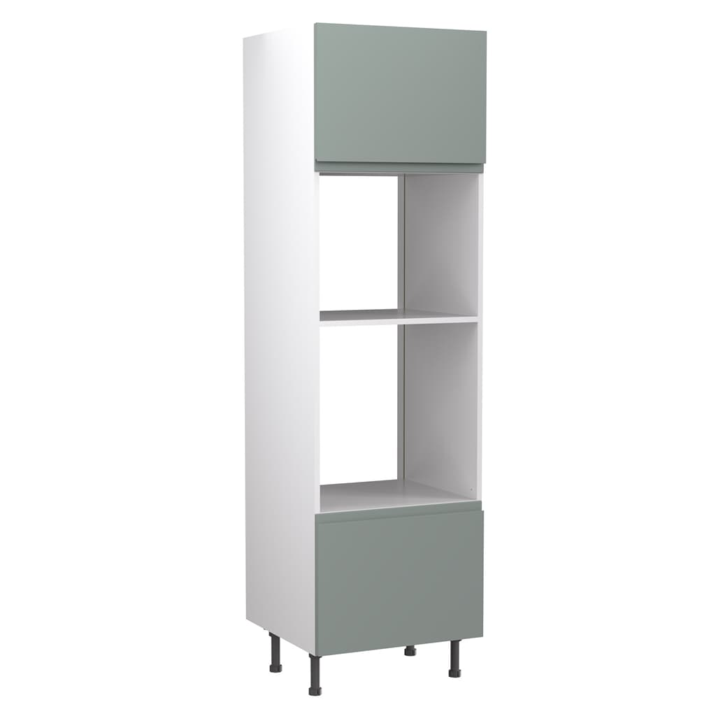 Flatpack Oven & Microwave Housing J-Pull Ultra Matt Sage Green