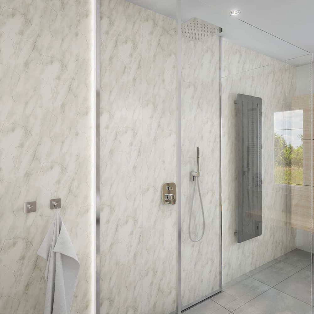 Marble Subtle Grey Gloss PVC Wall Panel (8mm)