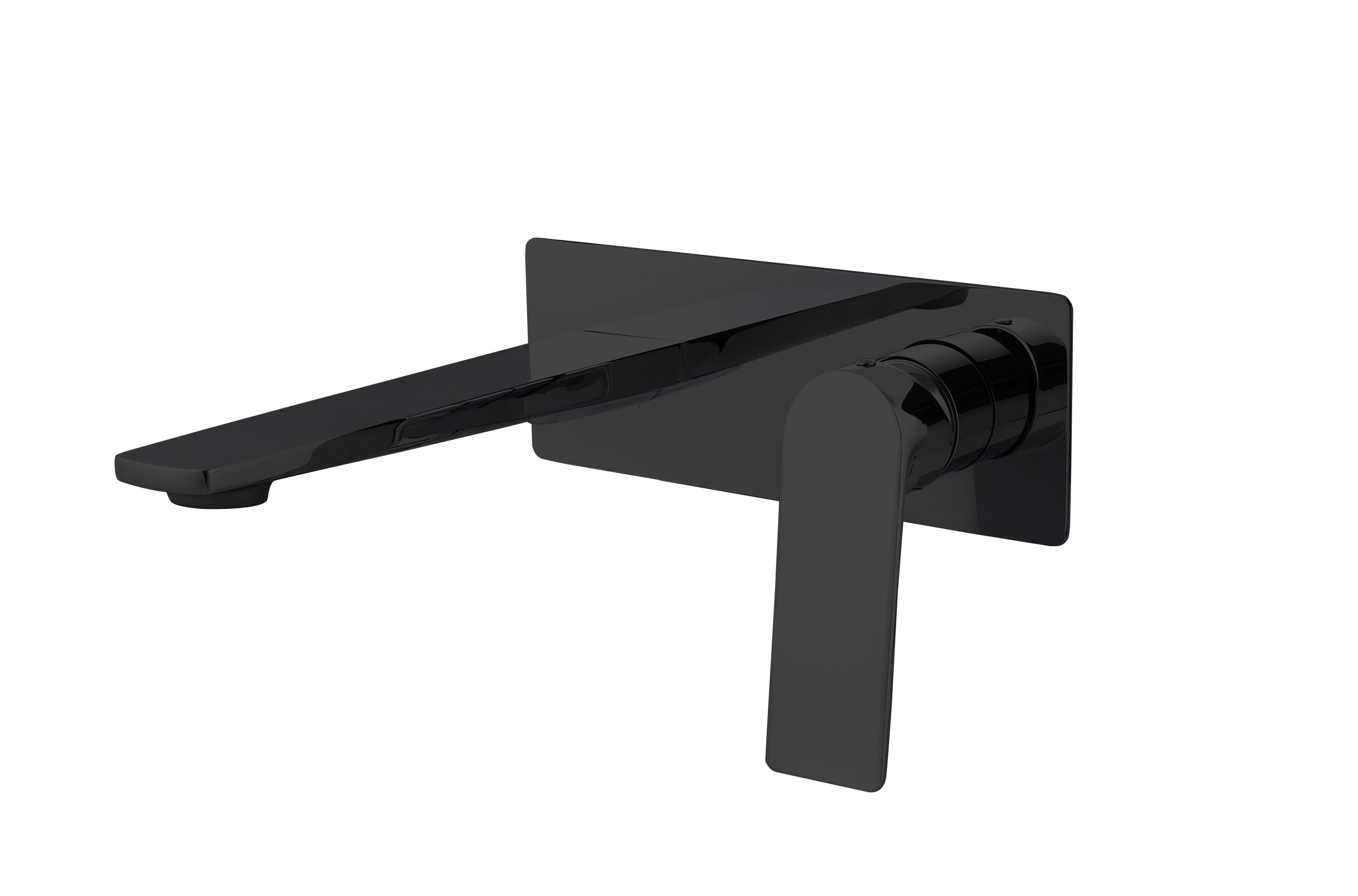 Balmoral Wall Mounted Basin Mixer Tap - incl. EZ Box - Matte Black