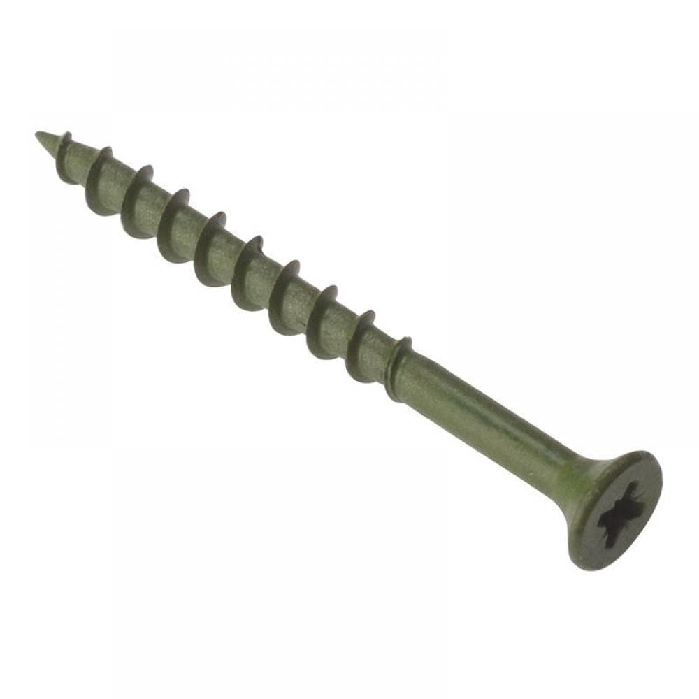 Forgefix DS4560 Decking Screw Pozi Compatible St Green Anti-Corrosion 4.5 X 60Mm Box 200