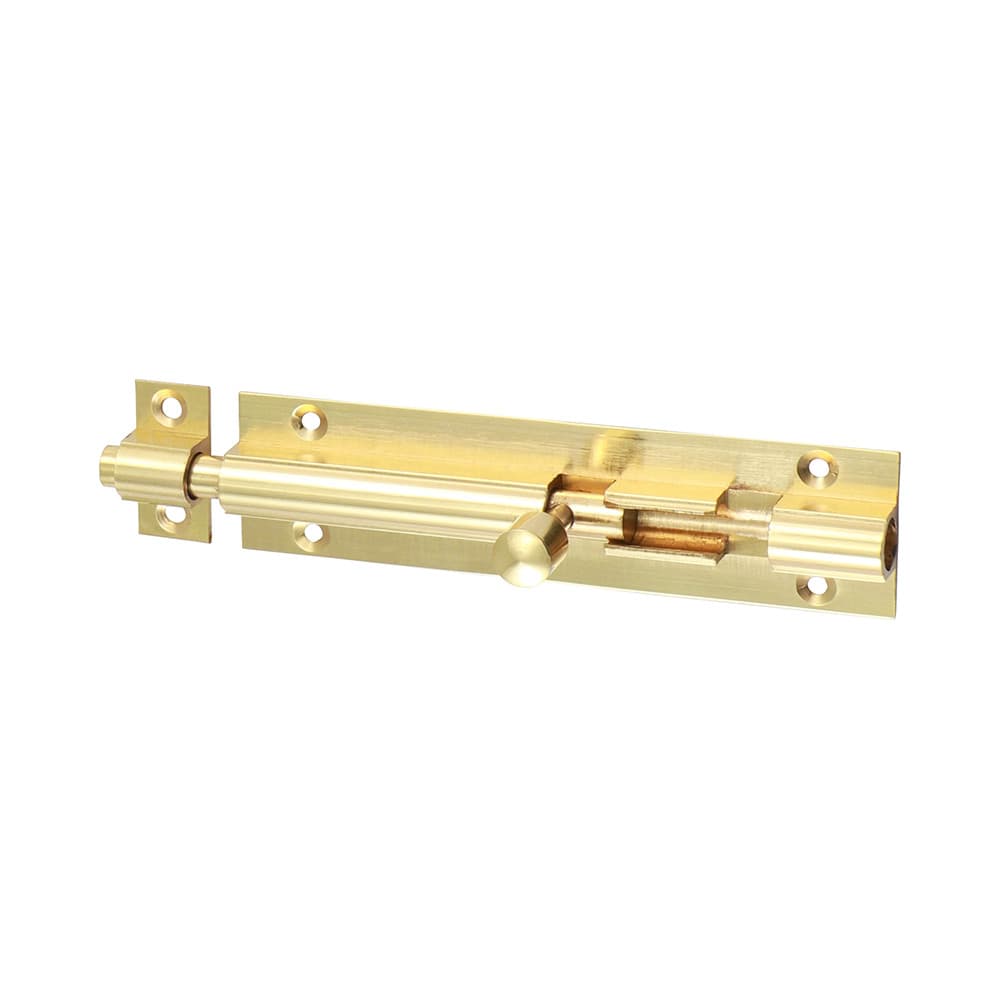 Timco 200328 Straight Barrel Bolt - Polished Brass 100 X 25Mm Bag 1