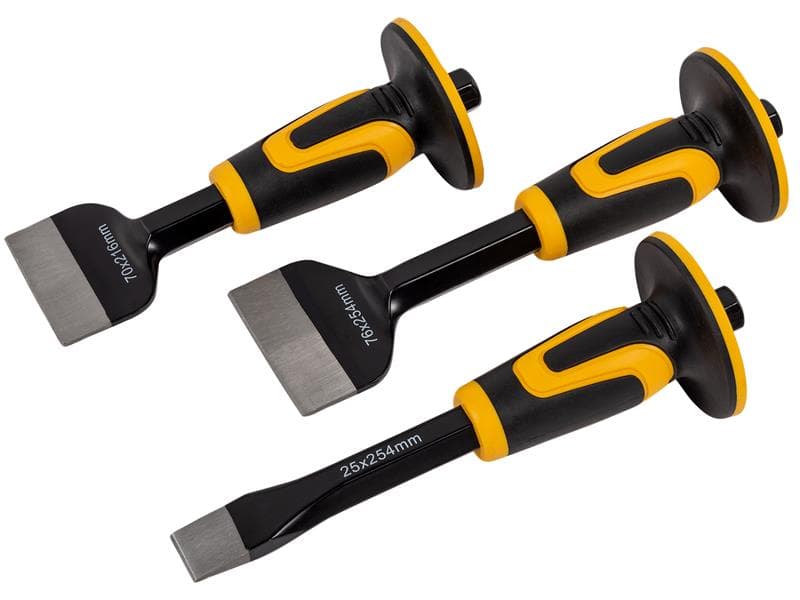 Roughneck 31-970 Chisel & Bolster Set 3 Piece