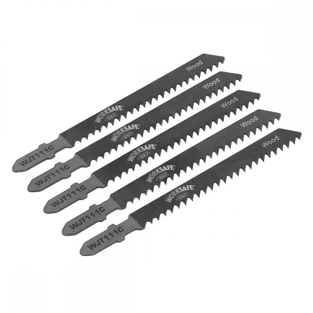 Sealey WJT111C Jigsaw Blade Soft Wood & Plastics 75Mm 9Tpi - Pack Of 5