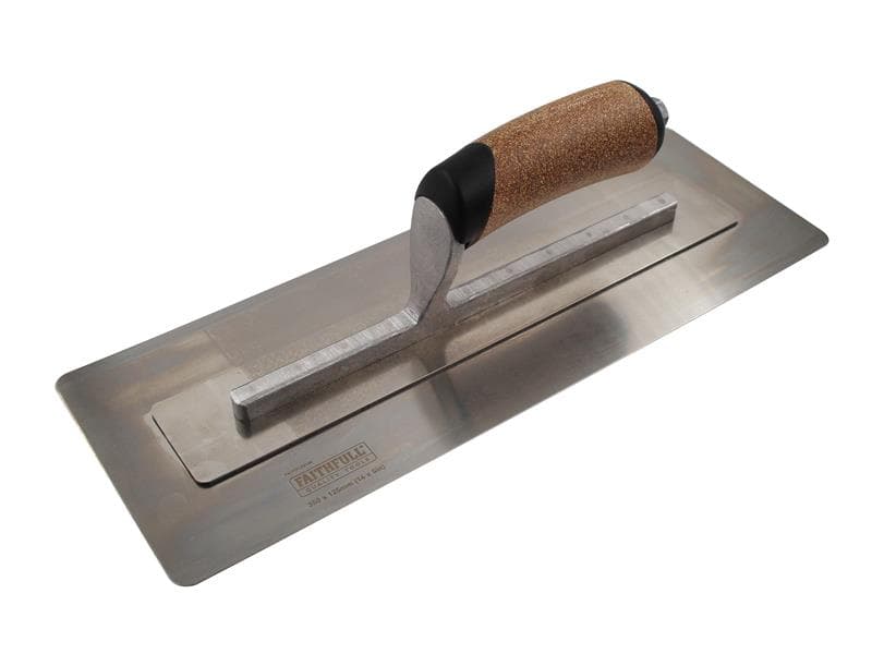 Faithfull Flex Finishing Trowel With Cork Handle 350Mm (14In) PTFLEX14C
