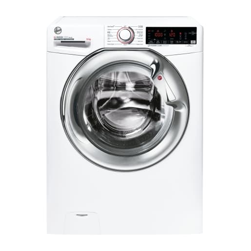 Hoover 31010716 Freestanding H-WASH 300+ Washing Machine 9kg with Chrome Door White