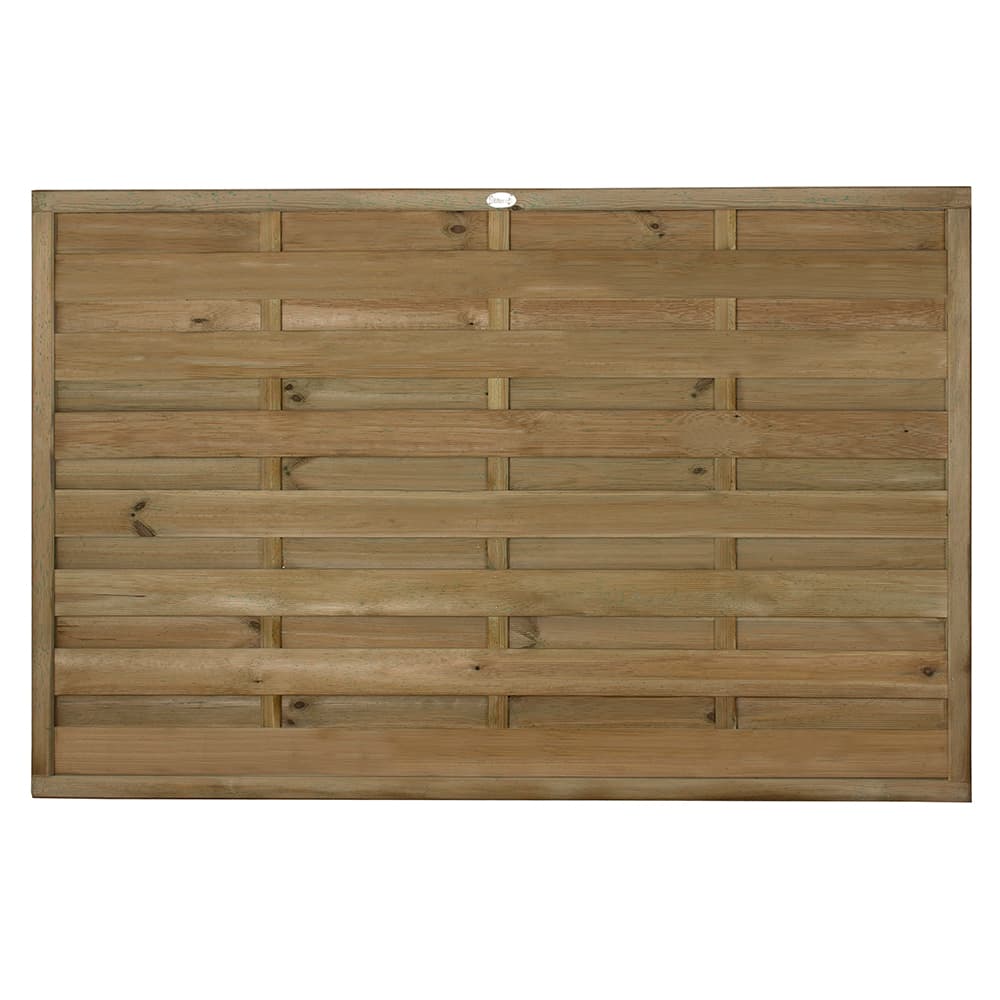 Pressure Treated Decorative Europa Plain Fence Panel 6ft x 4ft Pack of 5